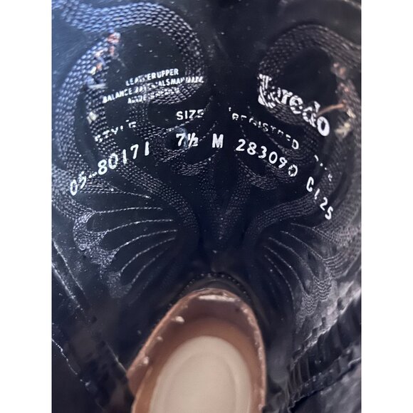 Laredo Womens Brown Leather Vintage Western Cowgirl Boots US 7.5M Pull On USA - Picture 11 of 11